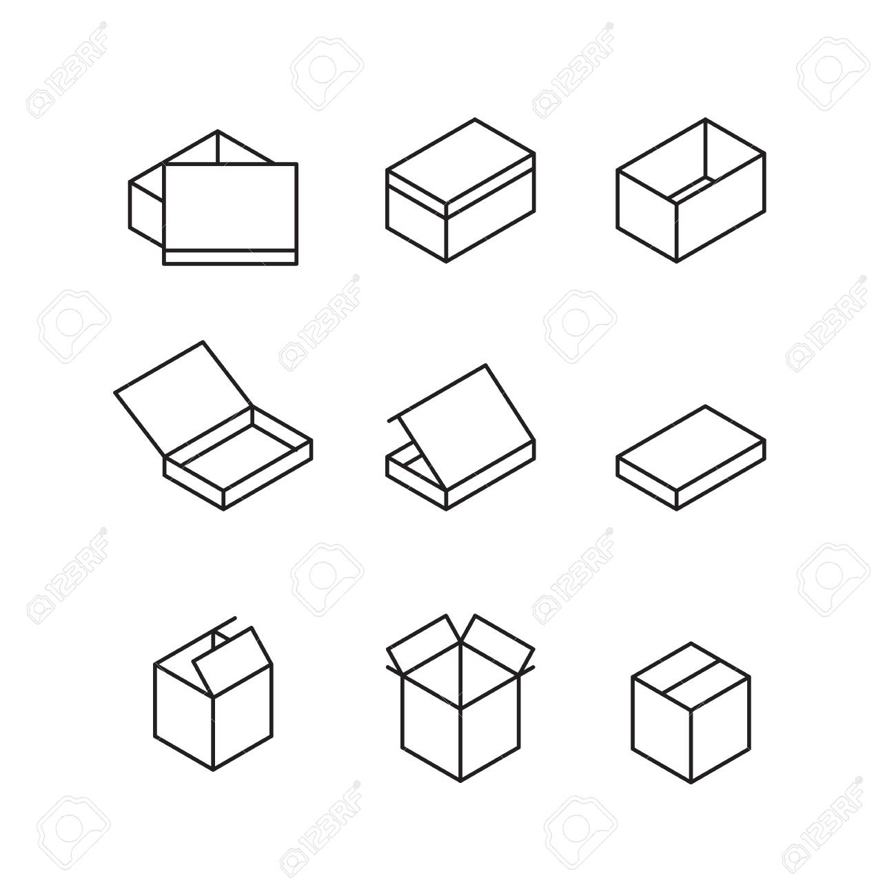 67,346 Box High Res Illustrations - Getty Images箱, Cube, Gift box