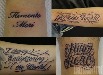 文字のタトゥーデザイン 筆記体・腕に螺旋状・letter tattoo東京 タトゥースタジオ 吉祥寺 Red Bunny Tattooタトゥーデザイン・タトゥー画像