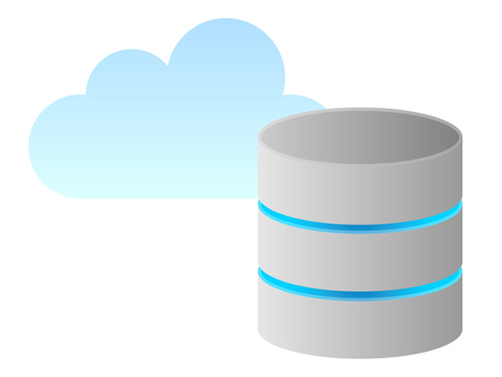 クラウドサーバーイラストのフリー素材イラストイメージ