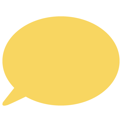 吹き出しイラスト「手書き風-黄」- 無料のフリー素材