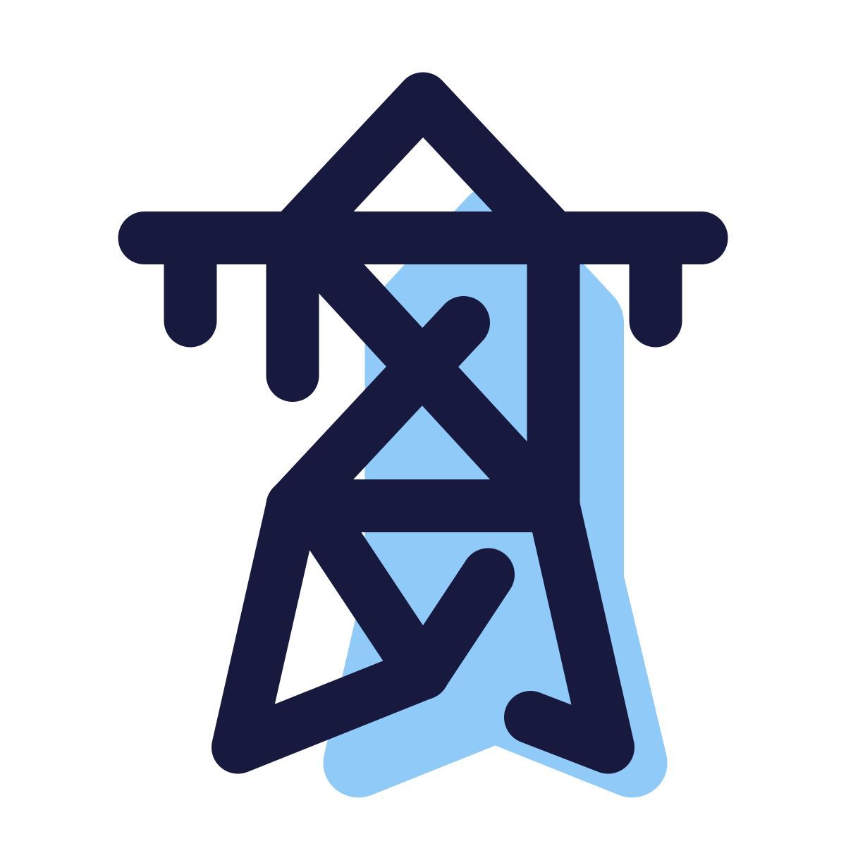 エネルギー、鉄塔、送電線を表すラインスタイルのアイコンのイラスト素材247088122 毎月1点無料 フリー のストックフォト イメージマート