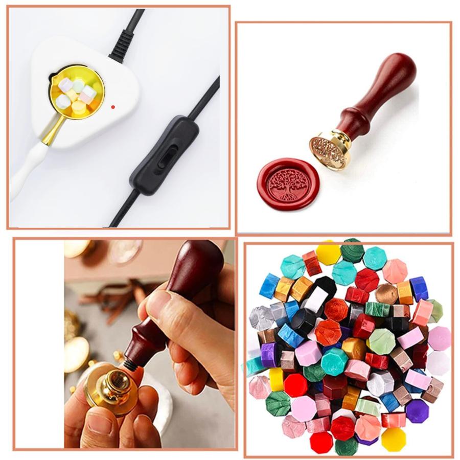 シーリングワックス セット Kandar シーリングスタンプ 電気炉 印面4種類 炉 ペン スプーン シール 48色 ワックスビーズ 大量 透明 :Kandar - 通販 - Yahoo!ショッピング