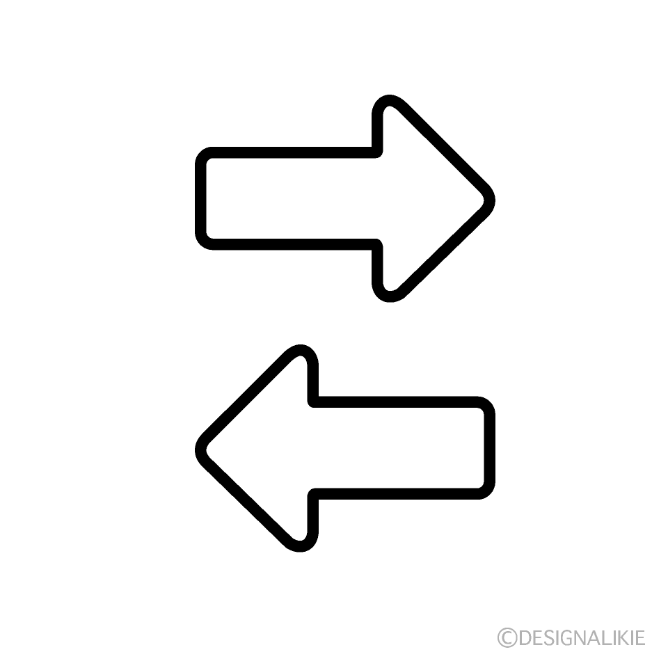 左右矢印のイラストページ 2フリー、無料で使えるイラストカット.com