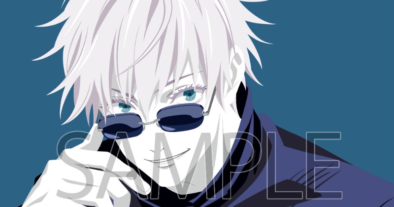 呪術廻戦 五条悟のミニキャラの描き方２もちりんご日記