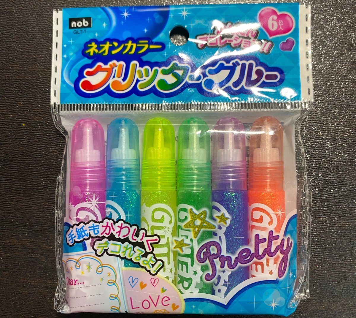 グリッターのり ６本、パステルカラー- 100均 通販 ダイソーネットストア 公式