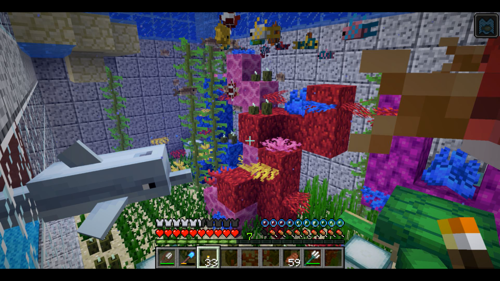 マインクラフト 水槽の中の家 めるクラ建築 :2PC版