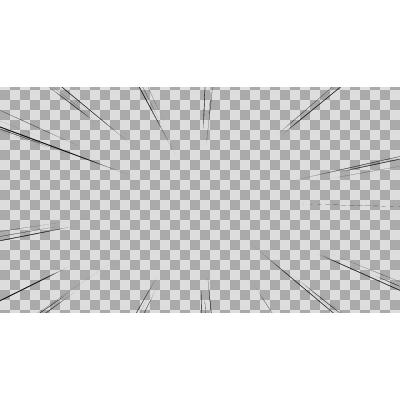 フラクタルノイズを使用した集中線