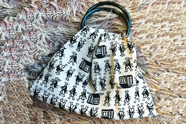 手縫いで手ぬぐいリメイク 2枚仕立ての巾着袋手作りレシピクロバー株式会社