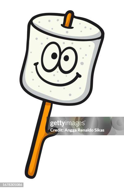 炎が付いたかわいいマシュマロ, 白い背景にトーストしたマシュマロを描いた直線的なアイコン, フラット アイコンとドリブルによるベクトル イラスト,ビヘイスhd背景壁紙画像素材無料ダウンロード - Pngtree