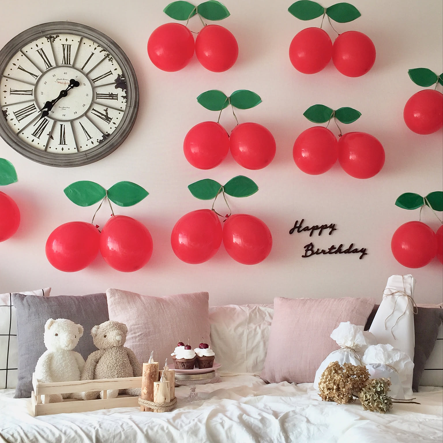 風船 ナンバーバルーンのおしゃれなアレンジ・飾り方のインテリア実例RoomClip ルームクリップ