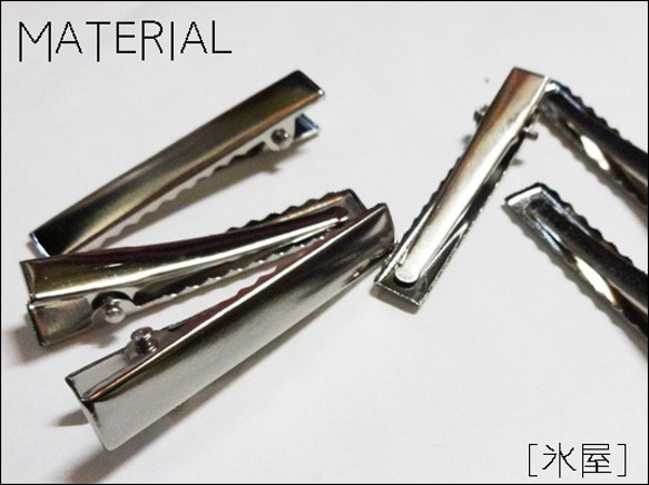 40個パック ヘアクリップ60mm×10mmシルバー 色 sgy-212-2-40p 大量 まとめ買い クリップ 手芸 ヘアアクセサリーパーツ つまみ細工 ハンドメイド 材料 素材 資材 副資材 やっとこピン ヤットコピン 土台 銀色アクセサリーパーツと雑貨のhana87本店