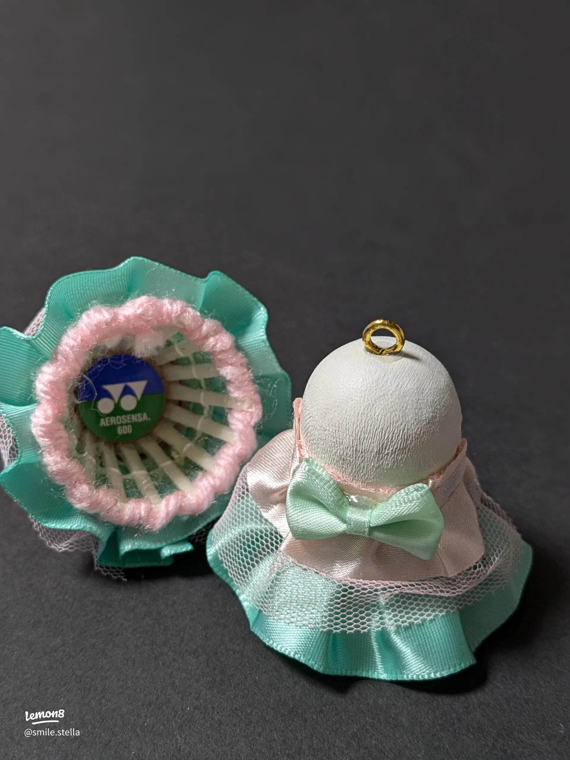 バドミントンシャトルの可愛いストラップ作り