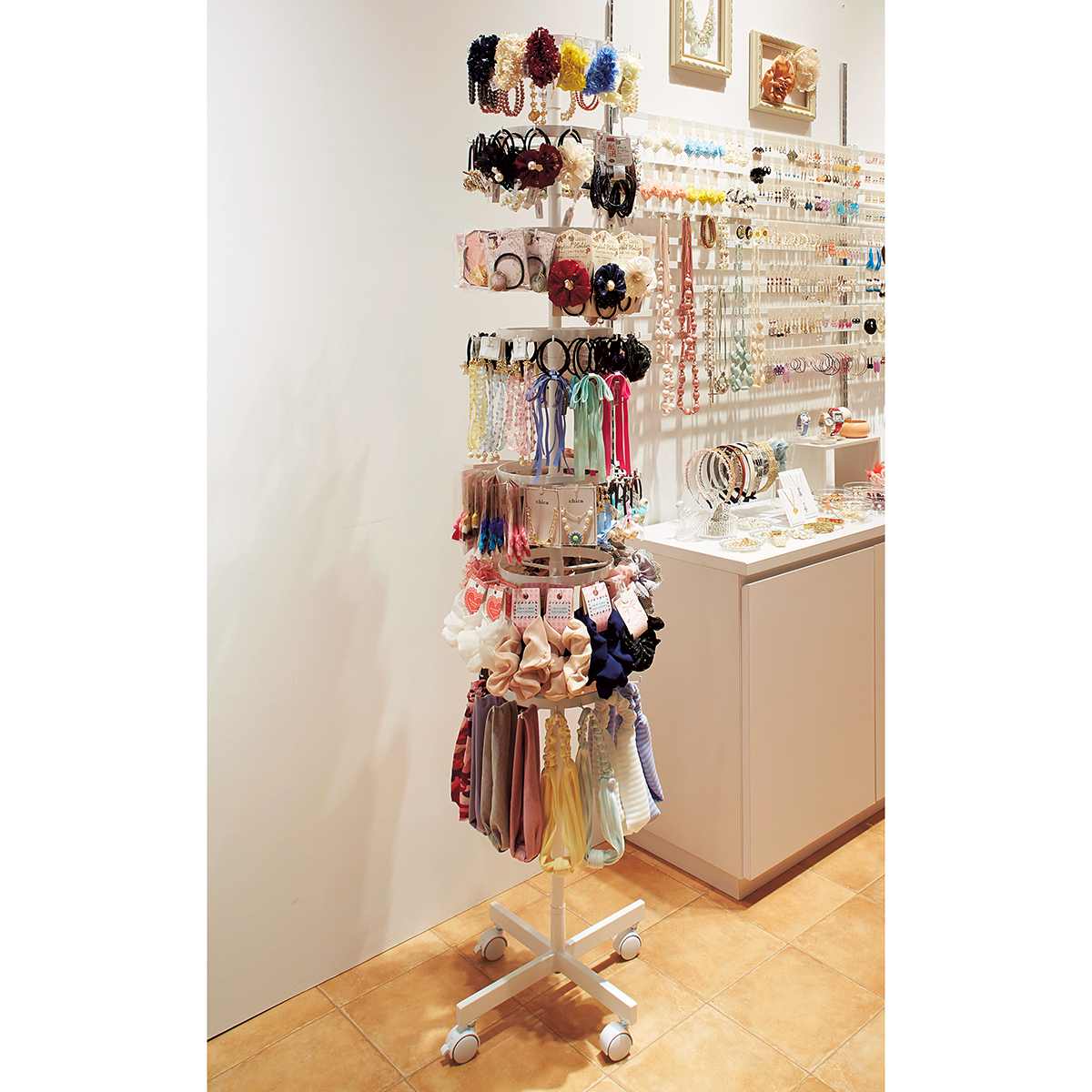 アクセサリー什器 ディスプレイ 風に強いアクセサリー什器 ディスプレイ 陳列棚 ピアス イヤリング ヘアアクセ