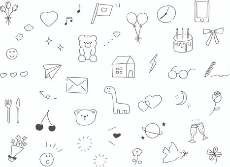 素材配布中 韓国白黒 アプリアイコン y14dNnUayuOMfY6Pls2YiPhone & Android用 by Curtsy8549WidgetClub