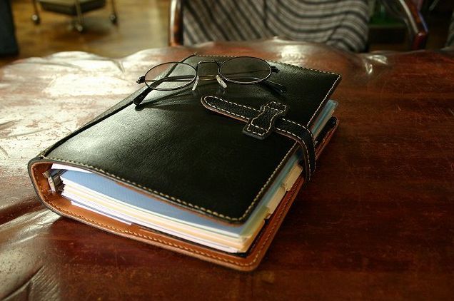 自信作！ 自作システム手帳！レザークラフト