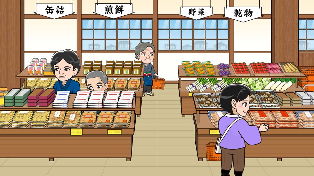 スーパーマーケット 背景イラストイラスト - No: 24046135無料イラスト・フリー素材なら「イラストAC」