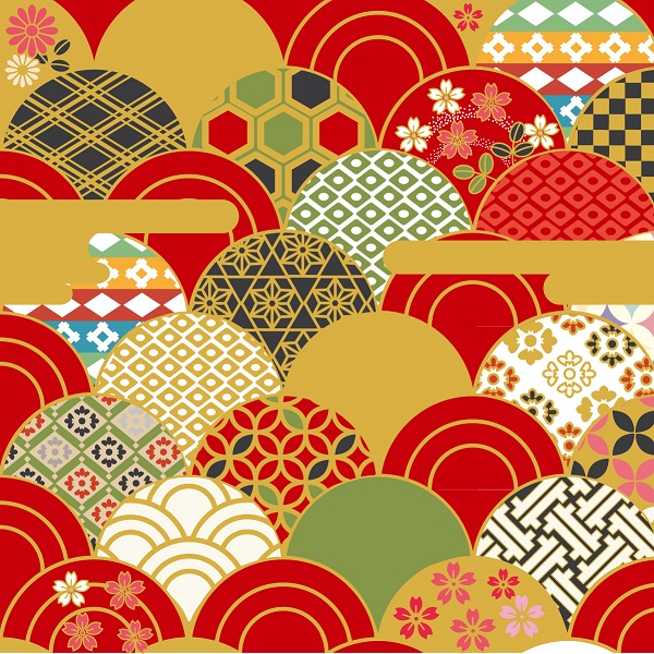 変わり青海波3 - 伝統文様のデザイン素材なら 文様百趣ONLINE SHOP