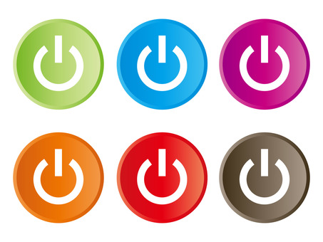 電源ボタンのアイコンのイラスト素材・ベクター Image 41564005