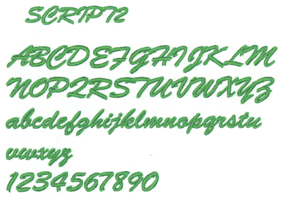 名入れできる刺繍フォント 有り文字 の種類と見本mimi刺繍 mimi embroidery tokyo