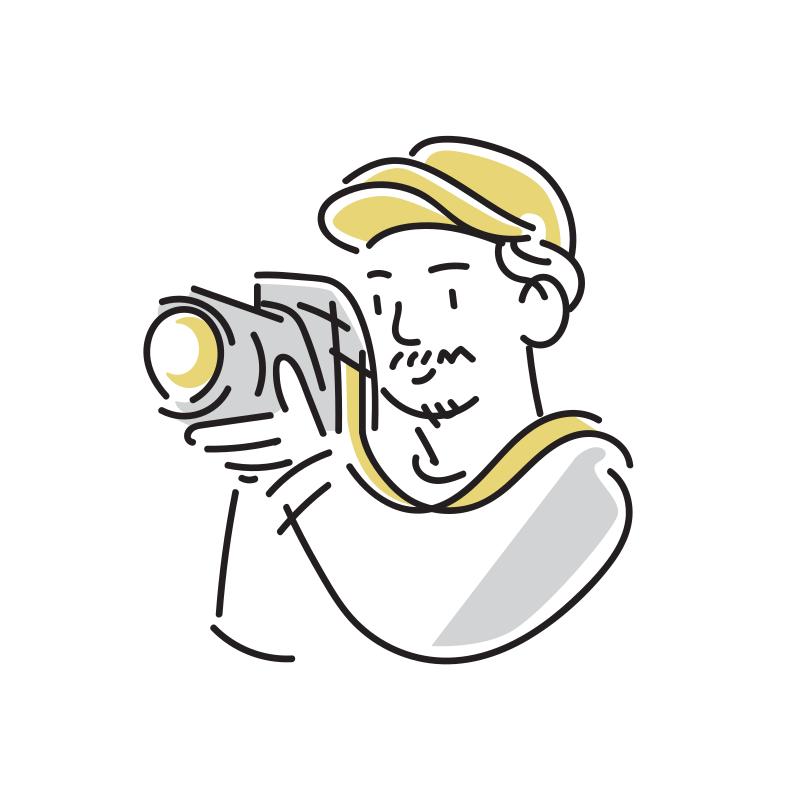 カメラマン2イラスト - No: 490521無料イラスト・フリー素材なら「イラストAC」