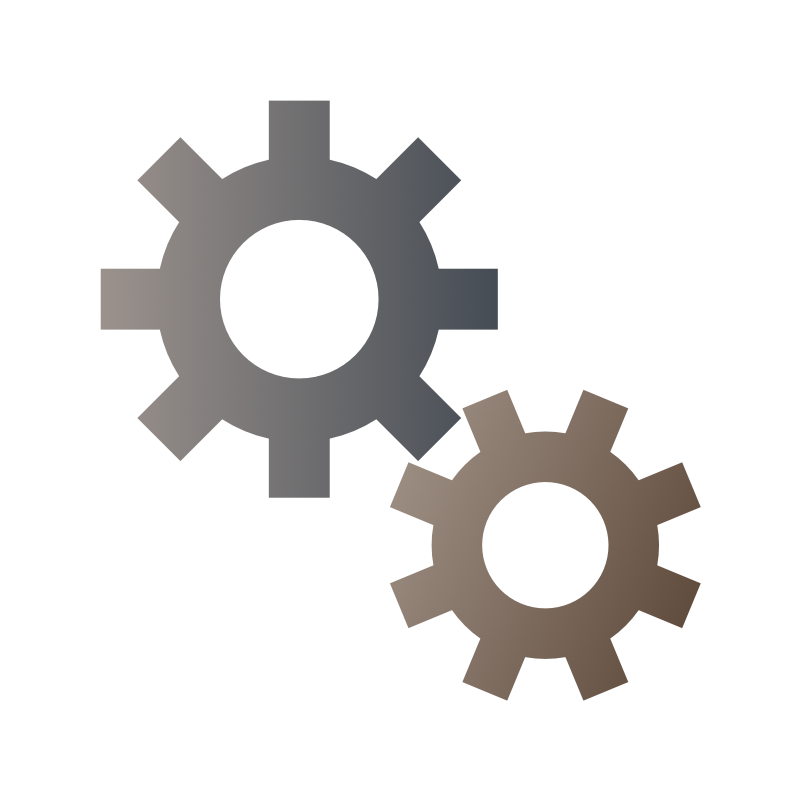 イラスト歯車アイコン PNG 透明