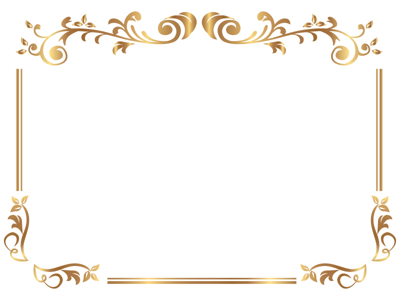 クラシカルなモチーフの上下フレーム無料・商用可能 枠・フレーム素材配布サイト