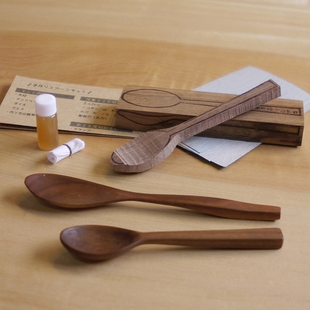 新日本造形 木彫スプーン 半加工品カバ材 358-131 1個 直送品- アスクル