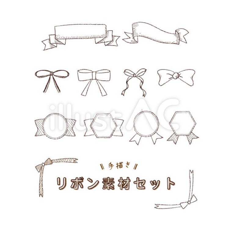簡単イラスト かわいいリボンフレームの描き方 手帳やお手紙にも！draw with me - YouTube
