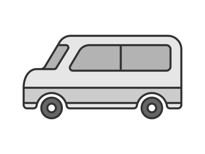 真上アングルの自動車のイラスト無料のフリー素材 イラストエイト