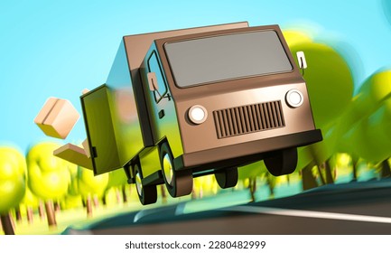 働くクルマ働く車のイラストトラック・宅配便・ゴミ収集車・移動販売車 Stock VectorAdobe Stock