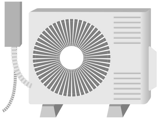 室外機の無料フラットイラスト