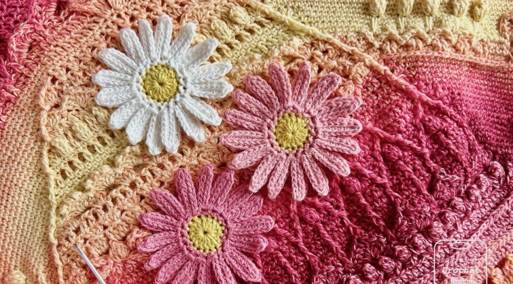 レース編みの桜の花モチーフ無料編み図と編み方 - あみーず