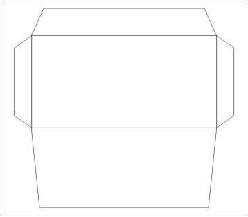 封筒展開図Wordで作成した雛形 テンプレート の無料ダウンロード