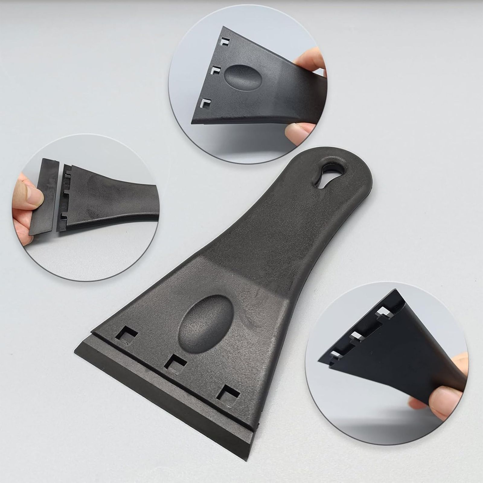 Amazon.co.jp: KJOET シール剥がし スクレーパー 2種類替え刃式プラスチックブレード10個、ステンレスブレード10個シール剥がしヘラ ポケットスクレーパー 安全スクレーパー プラスチックスクレーパーシールはがしヘラ ガラス汚れ落とし 壁面の付着物のかき落とし