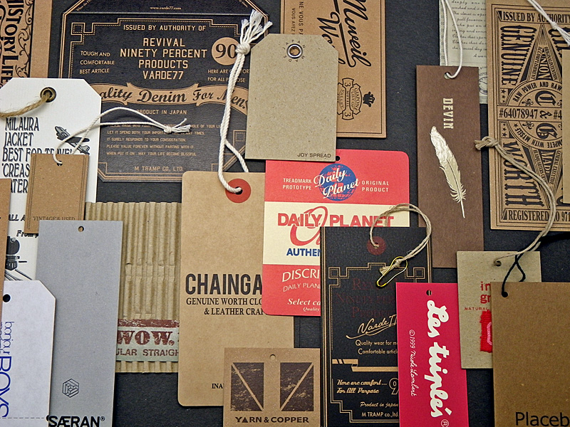 商品タグ 下げ札箔押しアクセサリー台紙ＦＵＤＡ