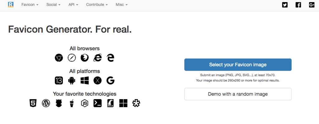 ファビコン favion はシンボルマーク