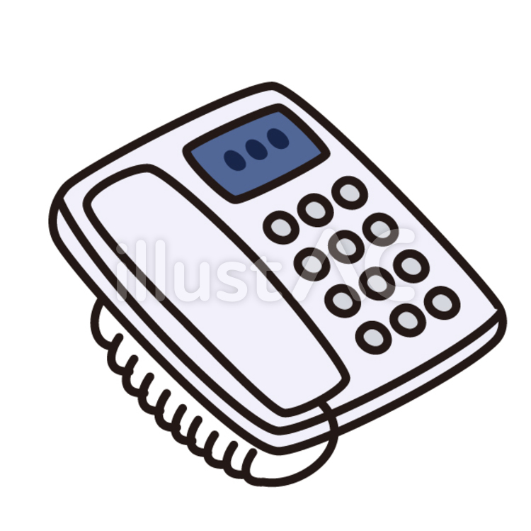 電話対応をする女性会社員のイラスト商用可・フリーイラスト素材ソコスト