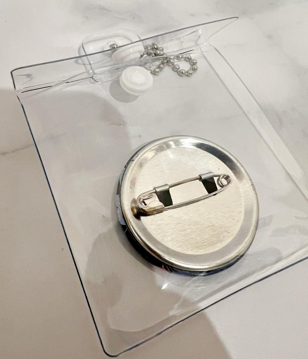 クラフト 缶バッジキーホルダーのフタを補強する