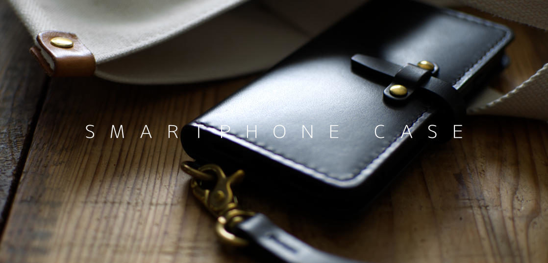 革製の「手帳型スマホケース」と「ストラップ」を手作りof nou