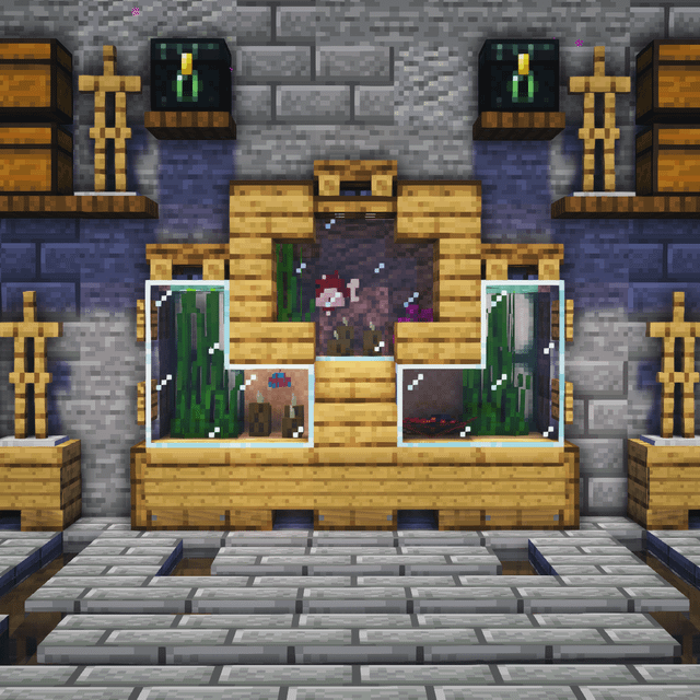 マイクラ生活 68日目 「拠点にアクアリウムを作る」クマ好きによる のんびりマイクラ生活