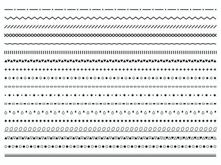 菜の花のライン飾り罫線イラスト無料フリーイラスト素材集 Frame illust