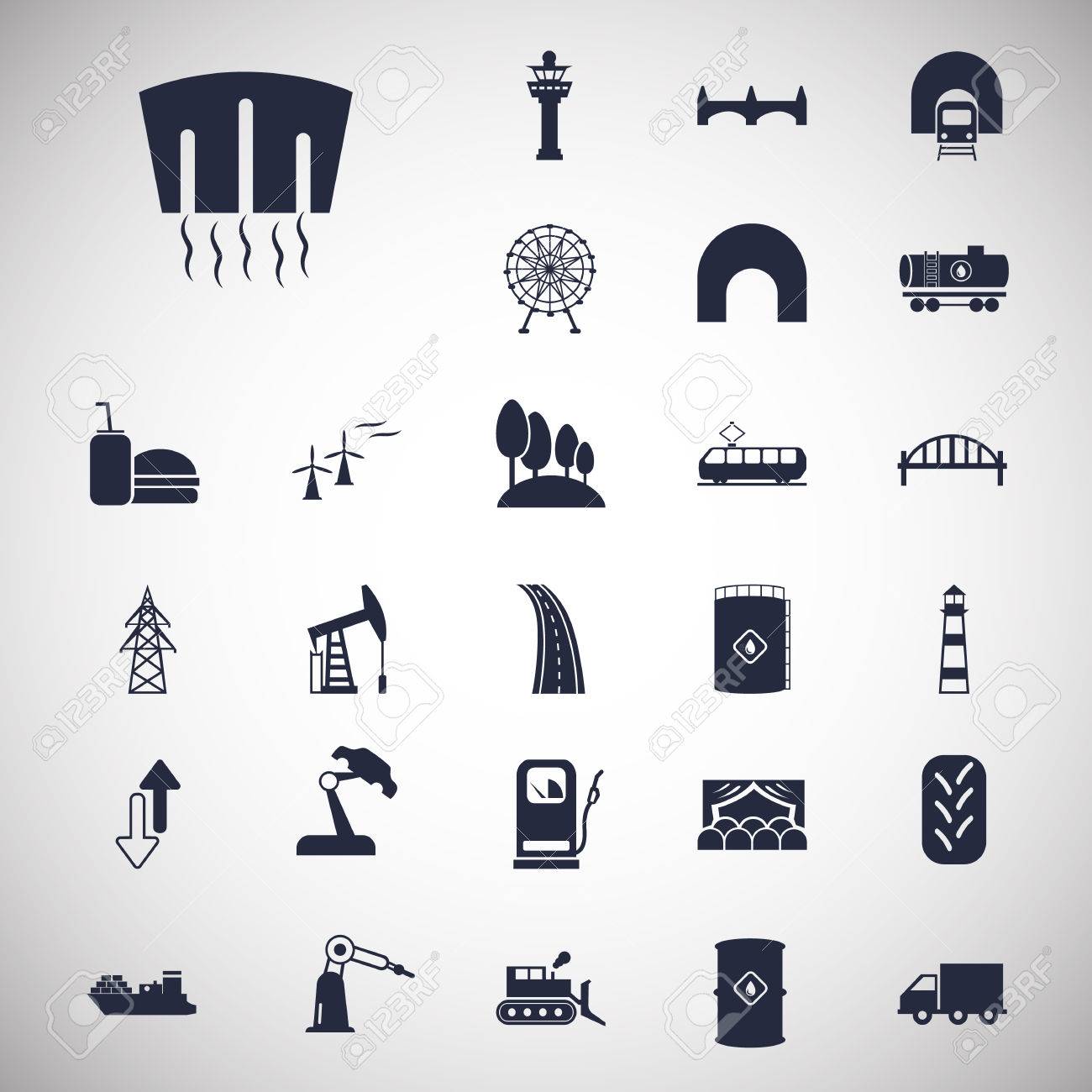 都市インフラのアイコンを設定する概念図セット ベクター, 概念, 図, 設定イラスト画像、PNGフリー 素材の、ロイヤリティフリ