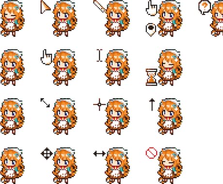 オリジナル マウスカーソル の作り方と設定うーたみイラスト