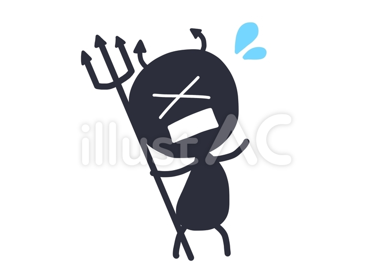 かわいい怒る虫歯菌のイラスト素材無料ダウンロード IllustCute