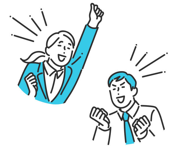 パソコンで仕事をする社員男性のイラスト商用利用可能 無料で使えるかわいいイラストフリー素材えかききょうりゅう