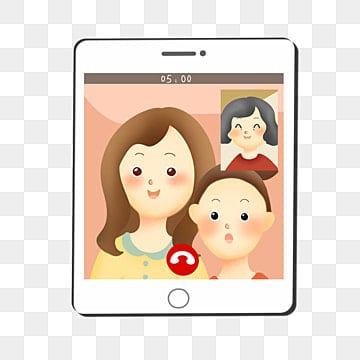 スマートフォンでビデオ通話をするビジネスマン02の無料イラストイラストセンタ