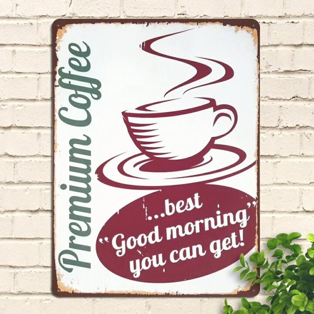 カフェ 2看板・ボード用イラストシールW285×H285mm- 販促用品通販のサインモール