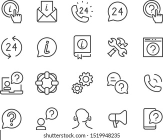 顧客サービスとサポートの概要アイコンPremiumベクトル素材