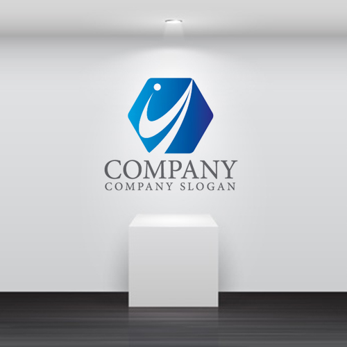 ロゴ販売サンプルです。H・六角形・アルファベット・会社ロゴ・マークデザイン5643をイメージしたロゴデザインです