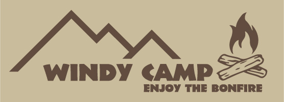 キャンプ ロゴ アウトドアイラスト